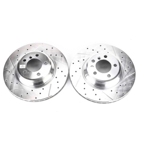 Power Stop 02-05 BMW 745i Front Evolution Drilled & Slotted Rotors - Pair thumbnail 1