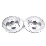 Power Stop 04-08 Chevrolet Malibu Front Evolution Drilled & Slotted Rotors - Pair thumbnail 2