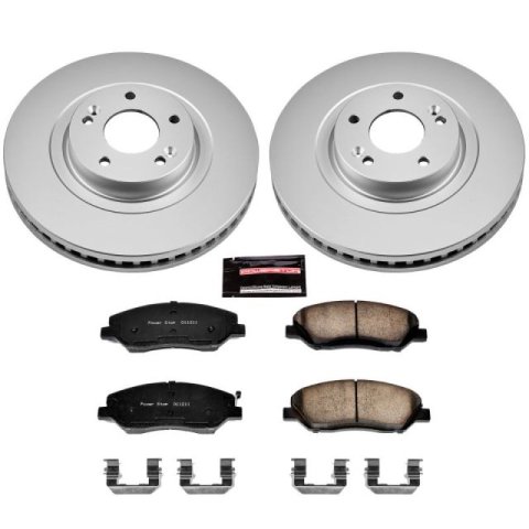 Power Stop 13-16 Hyundai Santa Fe Front Z17 Evolution Geomet Coated Brake Kit thumbnail 1