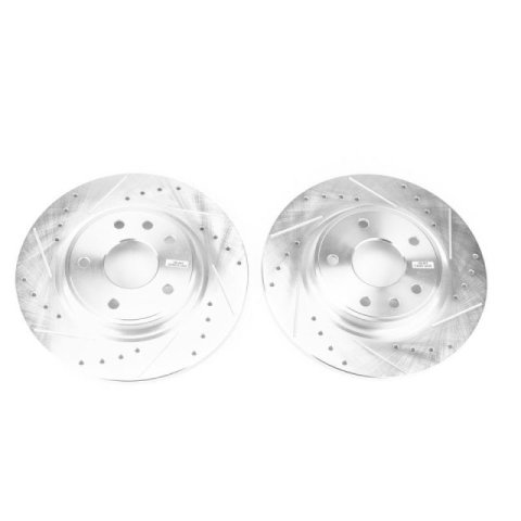 Power Stop 17-19 Chrysler Pacifica Rear Evolution Drilled & Slotted Rotors - Pair thumbnail 2