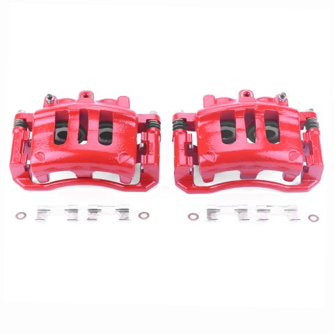 Power Stop 03-11 Ford Crown Victoria Front Red Calipers w/Brackets - Pair thumbnail 1