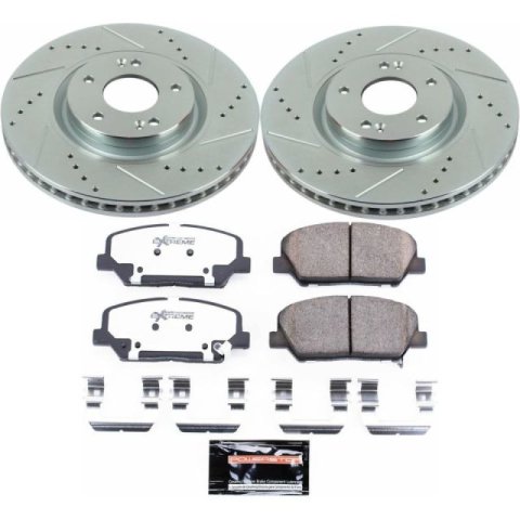 Power Stop 11-15 Kia Optima Front Z26 Street Warrior Brake Kit thumbnail 1