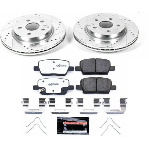 Power Stop 16-18 Cadillac CT6 Rear Z26 Street Warrior Brake Kit thumbnail 1