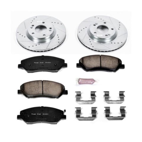 Power Stop 07-09 Hyundai Santa Fe Front Z23 Evolution Sport Brake Kit thumbnail 1