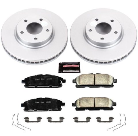 Power Stop 11-17 Nissan Quest Front Z17 Evolution Geomet Coated Brake Kit thumbnail 1