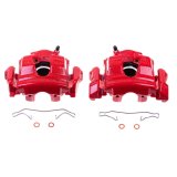Power Stop 99-00 Mercedes-Benz C230 Front Red Calipers w/Brackets - Pair thumbnail 1