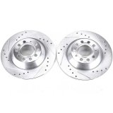 Power Stop 05-11 Audi A6 Rear Evolution Drilled & Slotted Rotors - Pair thumbnail 2