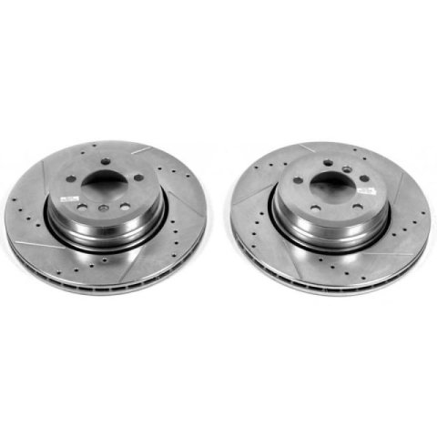 Power Stop 06-08 BMW 750i Rear Evolution Drilled & Slotted Rotors - Pair thumbnail 2
