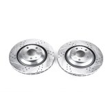 Power Stop 05-11 Audi A6 Quattro Rear Evolution Drilled & Slotted Rotors - Pair thumbnail 1