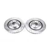 Power Stop 05-11 Audi A6 Quattro Rear Evolution Drilled & Slotted Rotors - Pair thumbnail 2