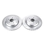 Power Stop 10-16 Hyundai Genesis Coupe Rear Evolution Drilled & Slotted Rotors - Pair thumbnail 1