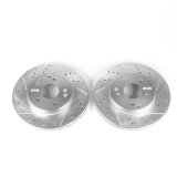Power Stop 99-00 Mercedes-Benz C230 Front Evolution Drilled & Slotted Rotors - Pair thumbnail 1