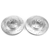 Power Stop 17-18 Honda Civic Front Evolution Drilled & Slotted Rotors - Pair thumbnail 1