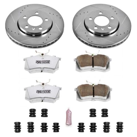 Power Stop 00-06 Audi TT Quattro Rear Z26 Street Warrior Brake Kit thumbnail 1