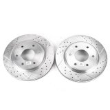 Power Stop 05-06 Infiniti QX56 Front Evolution Drilled & Slotted Rotors - Pair thumbnail 2