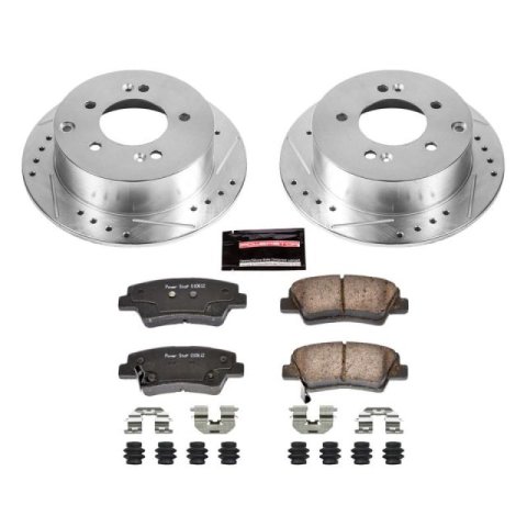 Power Stop 10-13 Kia Soul Rear Z23 Evolution Sport Brake Kit thumbnail 1