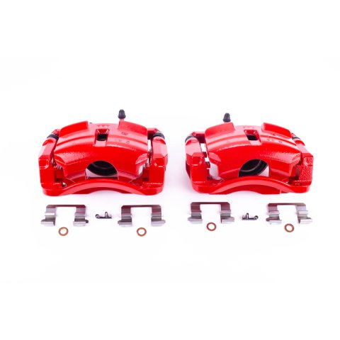 Power Stop 08-13 Nissan Rogue Front Red Calipers w/Brackets - Pair thumbnail 1