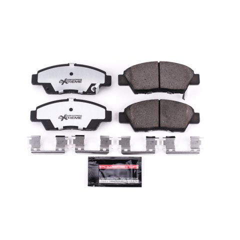 Power Stop 11-15 Honda CR-Z Front Z26 Extreme Street Brake Pads w/Hardware thumbnail 1