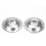 Power Stop 00-04 Volvo S40 Rear Evolution Drilled & Slotted Rotors - Pair thumbnail 1