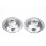 Power Stop 00-04 Volvo S40 Rear Evolution Drilled & Slotted Rotors - Pair thumbnail 2