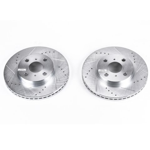 Power Stop 04-06 Scion xA Front Evolution Drilled & Slotted Rotors - Pair thumbnail 1
