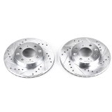 Power Stop 88-91 Honda Civic Front Evolution Drilled & Slotted Rotors - Pair thumbnail 1