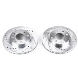 Power Stop 88-91 Honda Civic Front Evolution Drilled & Slotted Rotors - Pair thumbnail 2