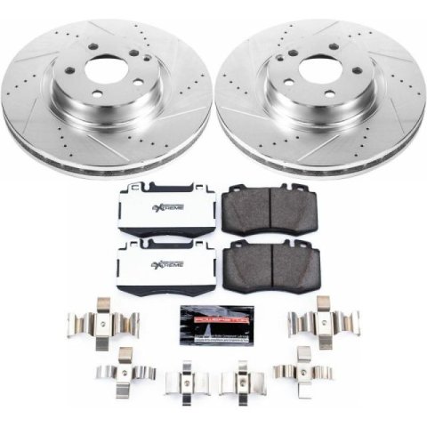 Power Stop 07-09 Mercedes-Benz E350 Front Z26 Street Warrior Brake Kit thumbnail 1