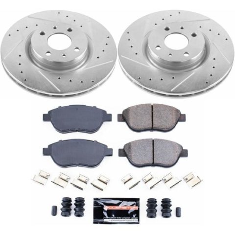 Power Stop 12-18 Fiat 500 Front Z23 Evolution Sport Brake Kit thumbnail 1