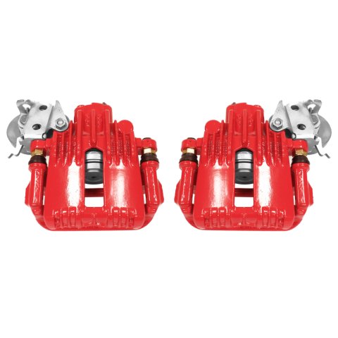 Power Stop 93-97 Chevrolet Camaro Rear Red Calipers w/Brackets - Pair