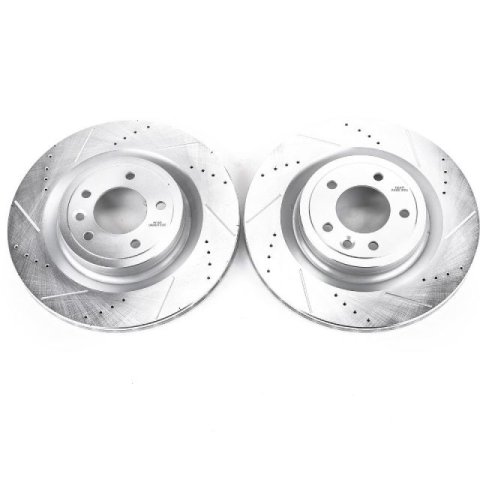 Power Stop 2017 Land Rover Discovery Rear Evolution Drilled & Slotted Rotors - Pair thumbnail 2