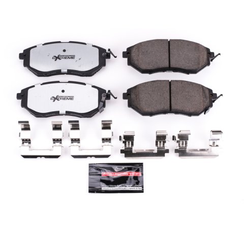 Power Stop 06-07 Subaru B9 Tribeca Front Z26 Extreme Street Brake Pads w/Hardware thumbnail 1
