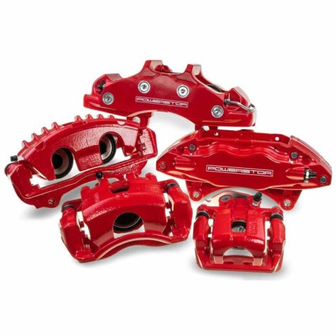 Power Stop 08-13 Nissan Rogue Rear Red Calipers w/Brackets - Pair thumbnail 4