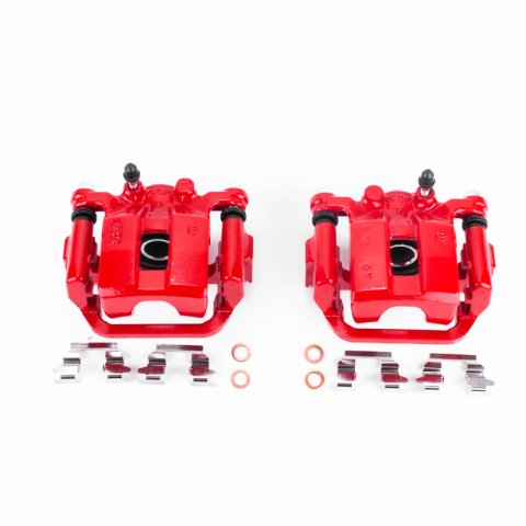 Power Stop 08-13 Nissan Rogue Rear Red Calipers w/Brackets - Pair thumbnail 5