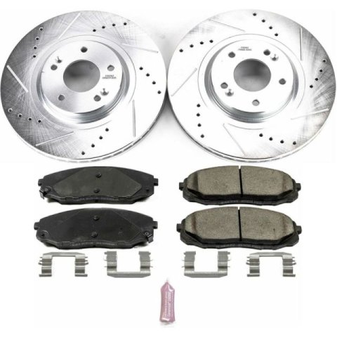 Power Stop 15-19 Kia Sedona Front Z23 Evolution Sport Brake Kit thumbnail 1