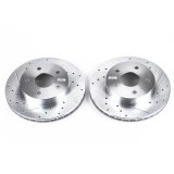 Power Stop 99-04 Jeep Grand Cherokee Front Evolution Drilled & Slotted Rotors - Pair thumbnail 1