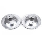 Power Stop 99-04 Jeep Grand Cherokee Front Evolution Drilled & Slotted Rotors - Pair thumbnail 2