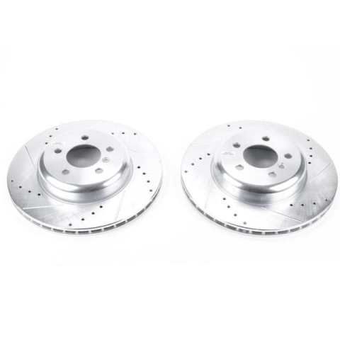 Power Stop 16-18 BMW 320i xDrive Rear Evolution Drilled & Slotted Rotors - Pair thumbnail 2