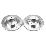 Power Stop 95-98 Nissan 200SX Front Evolution Drilled & Slotted Rotors - Pair thumbnail 1