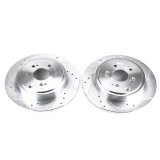 Power Stop 06-14 Honda Ridgeline Rear Evolution Drilled & Slotted Rotors - Pair thumbnail 1