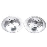 Power Stop 06-14 Honda Ridgeline Rear Evolution Drilled & Slotted Rotors - Pair thumbnail 2