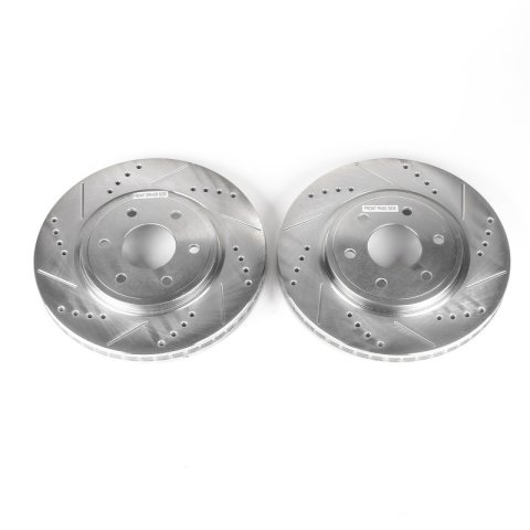 Power Stop 05-19 Nissan Frontier Front Evolution Drilled & Slotted Rotors - Pair thumbnail 1