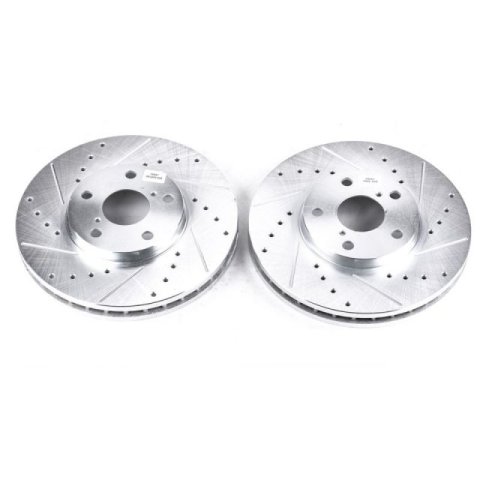 Power Stop 93-05 Lexus GS300 Front Evolution Drilled & Slotted Rotors - Pair thumbnail 2