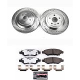 Power Stop 08-14 Cadillac CTS Rear Z26 Street Warrior Brake Kit thumbnail 1