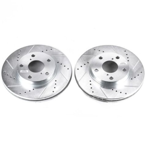 Power Stop 01-05 Toyota RAV4 Front Evolution Drilled & Slotted Rotors - Pair thumbnail 2