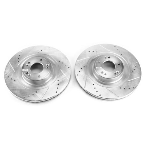 Power Stop 12-16 Hyundai Equus Front Evolution Drilled & Slotted Rotors - Pair thumbnail 1