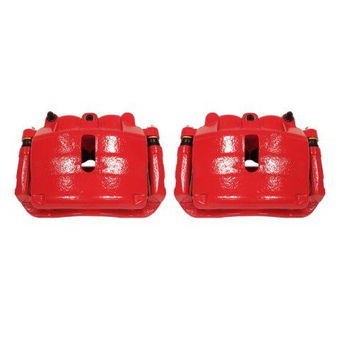 Power Stop 2009 Ford F-150 Front Red Calipers w/Brackets - Pair