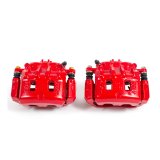 Power Stop 02-03 Subaru Impreza Front Red Calipers w/Brackets - Pair thumbnail 1