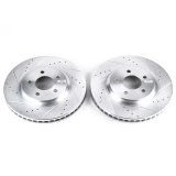 Power Stop 05-14 Ford Mustang Front Evolution Drilled & Slotted Rotors - Pair thumbnail 1