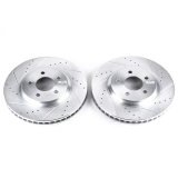 Power Stop 05-14 Ford Mustang Front Evolution Drilled & Slotted Rotors - Pair thumbnail 2